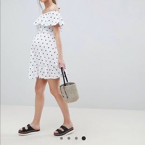 Polkadot maternity dress